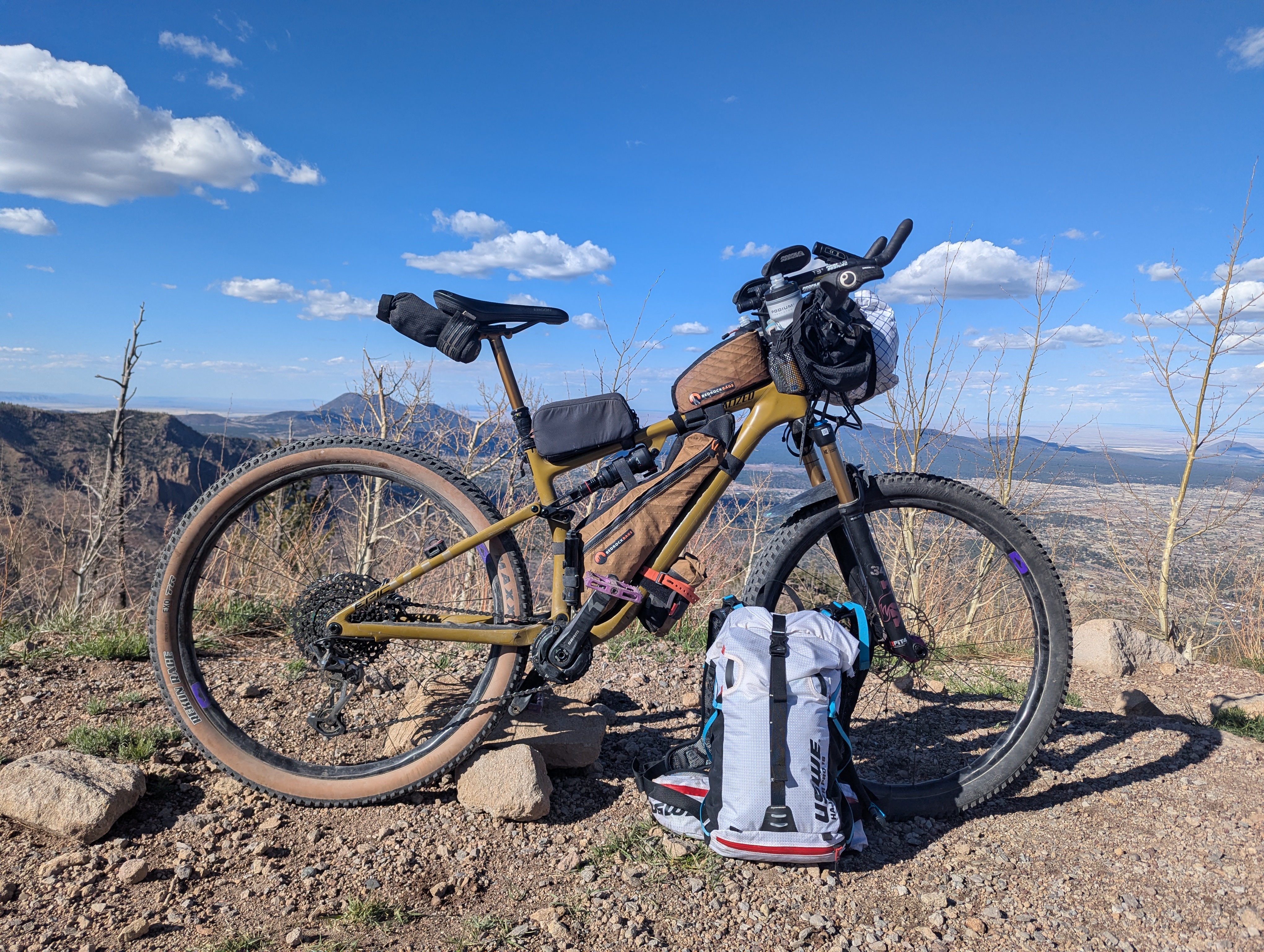 Bike setup before the race